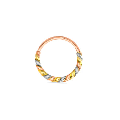 3 Color Twisted Seamless Ring from Norvoch
