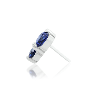 Aman with Sapphire Blue CZ from Junipurr