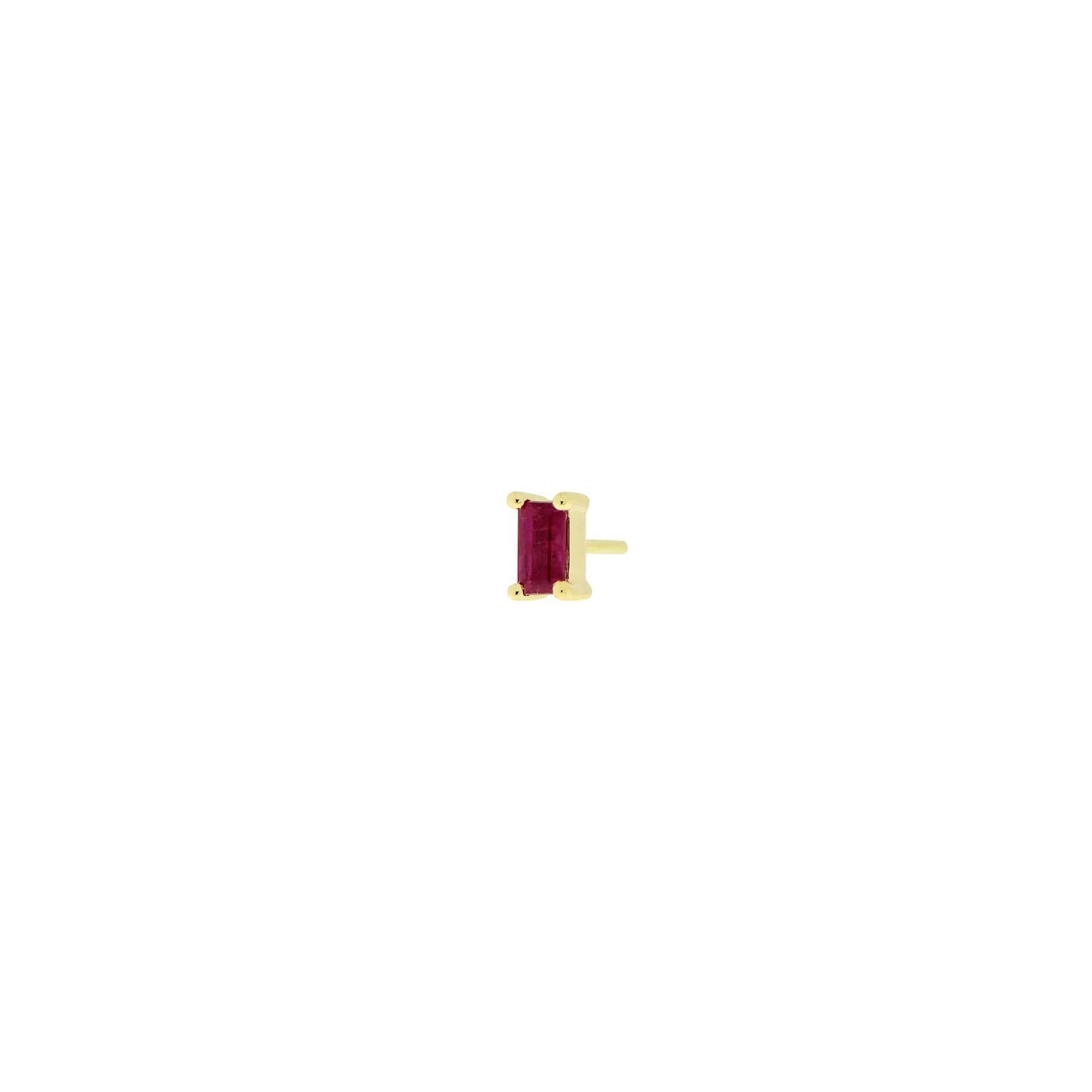 Baguette Solitaire - Joey Faceted Gemstone Prong from Modern Mood