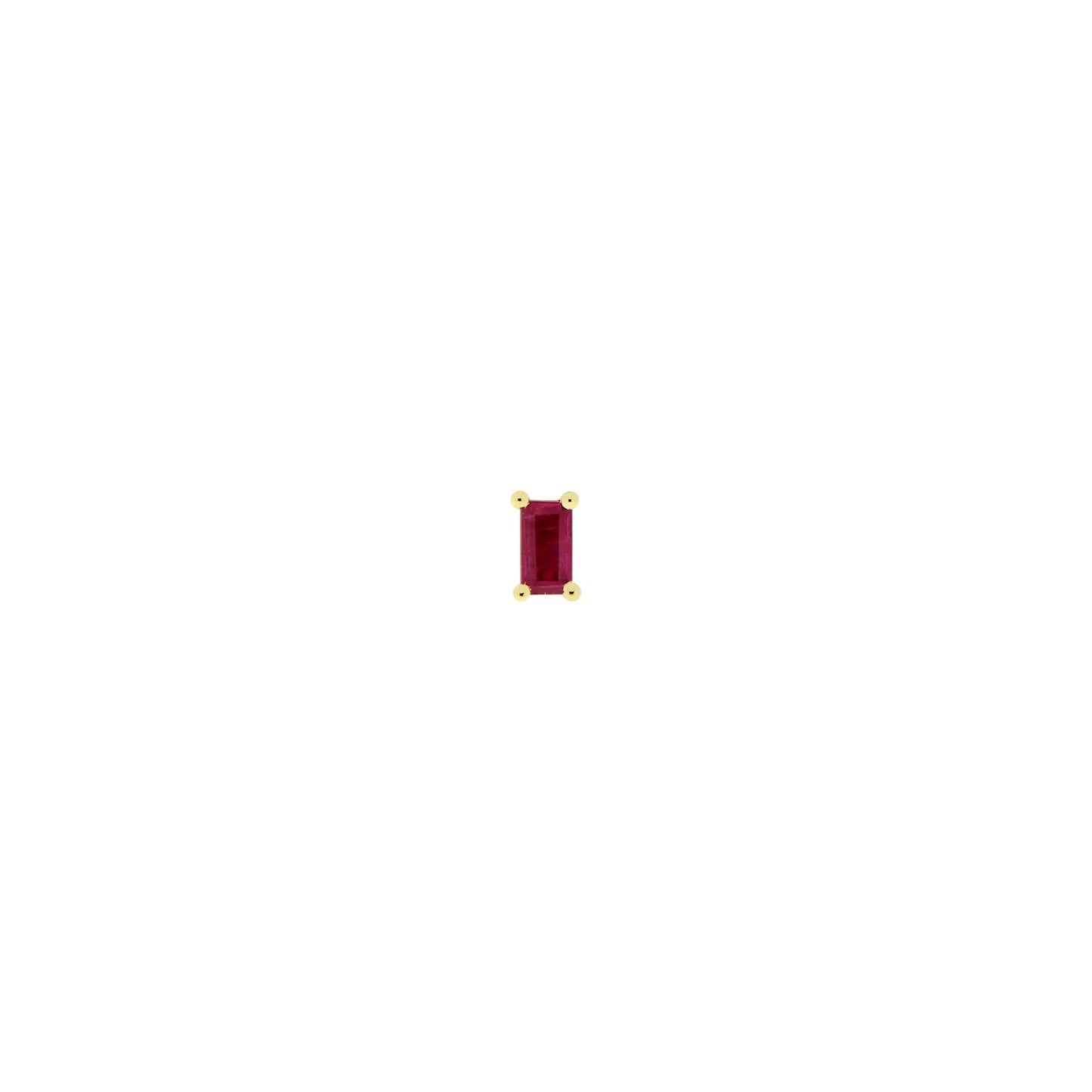 Baguette Solitaire - Joey Faceted Gemstone Prong from Modern Mood