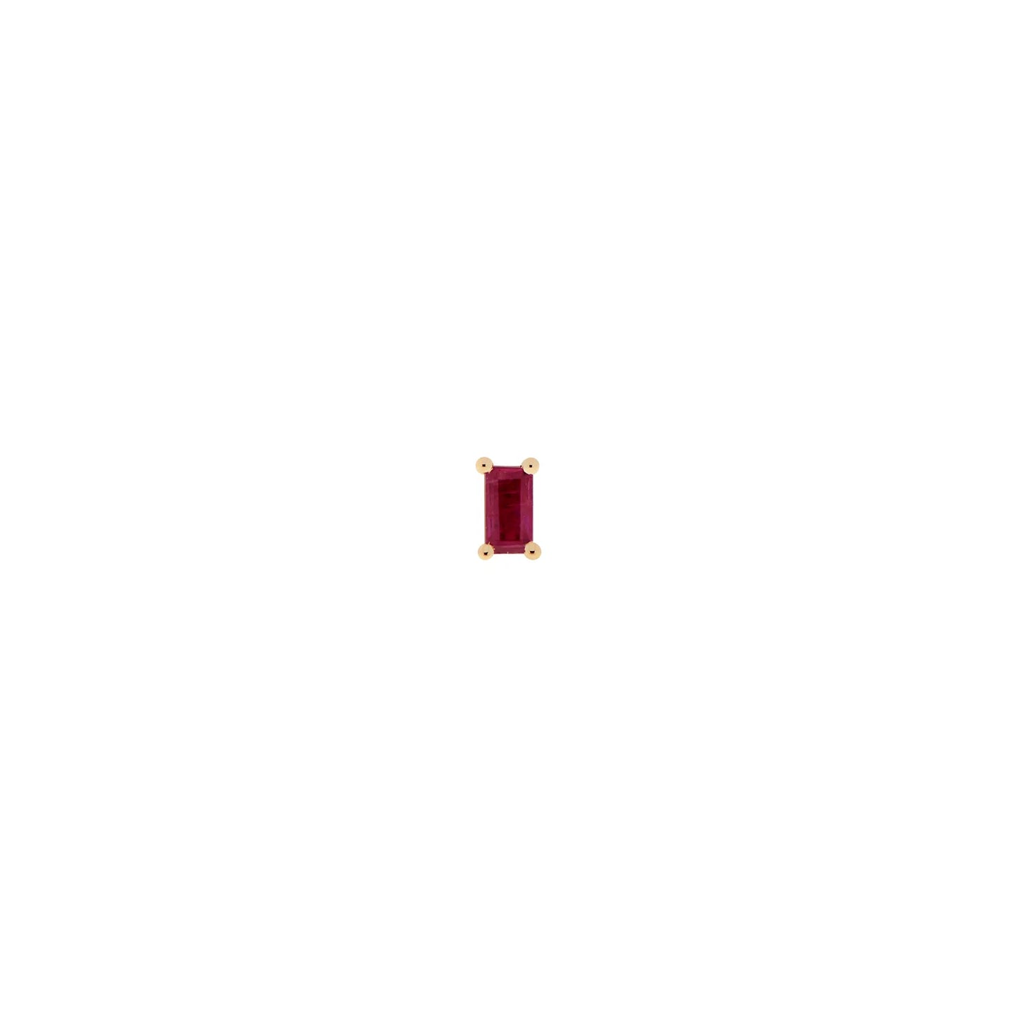 Baguette Solitaire - Joey Faceted Gemstone Prong from Modern Mood