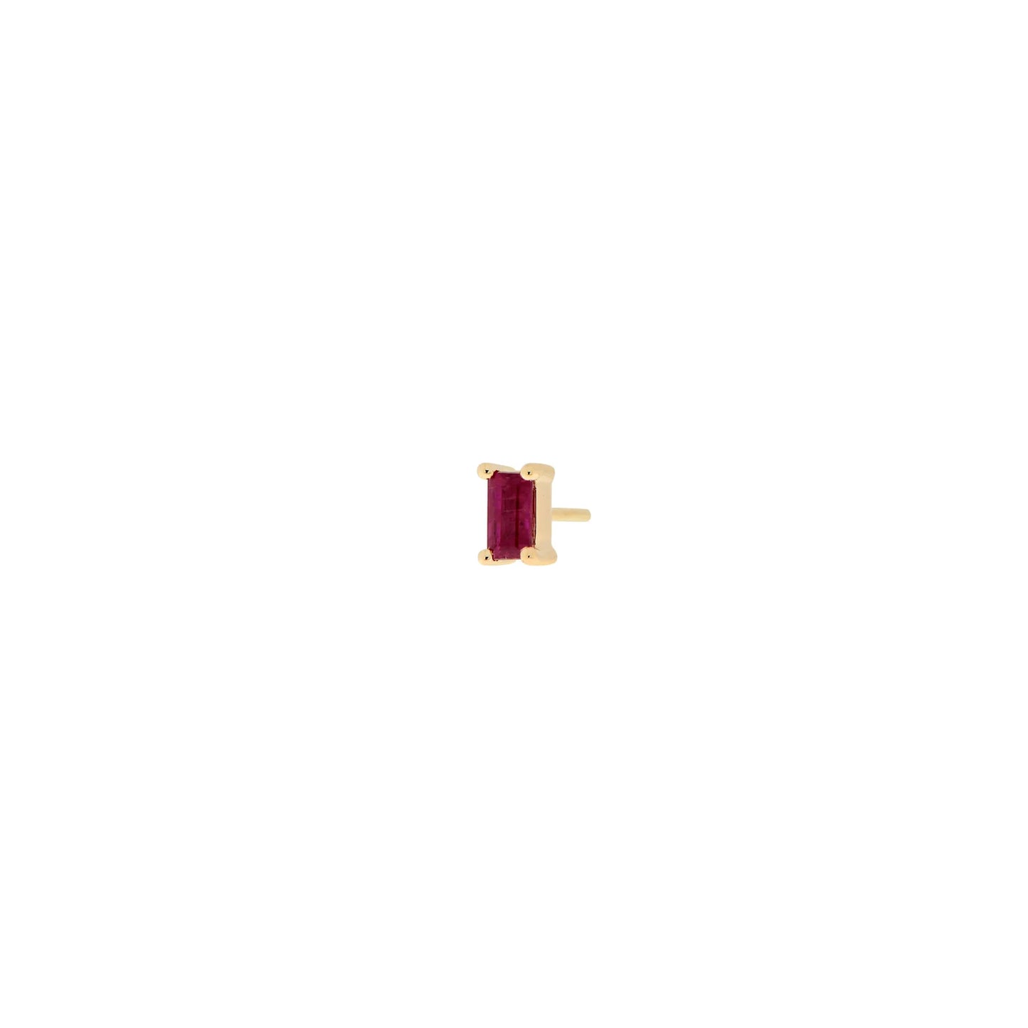 Baguette Solitaire - Joey Faceted Gemstone Prong from Modern Mood
