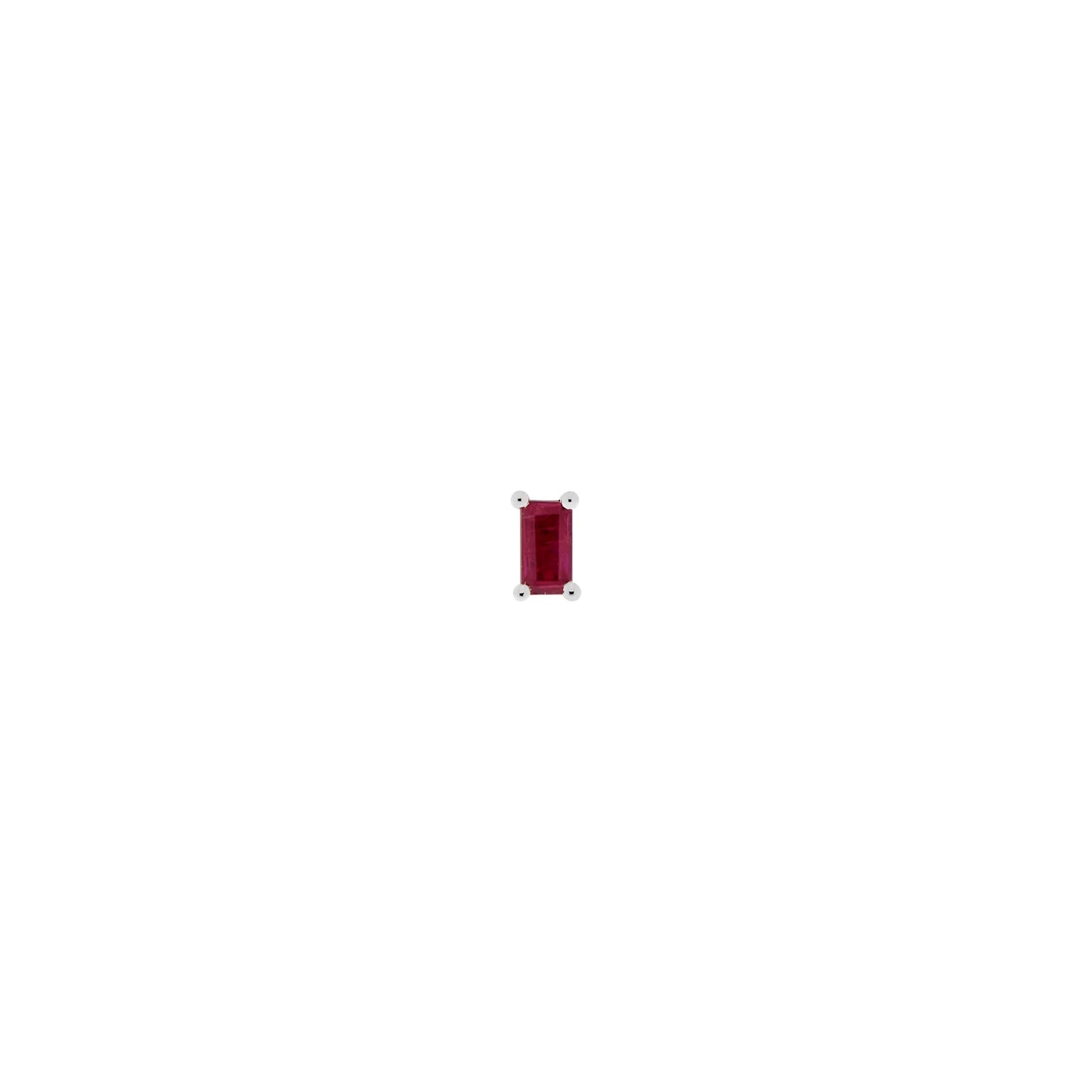 Baguette Solitaire - Joey Faceted Gemstone Prong from Modern Mood
