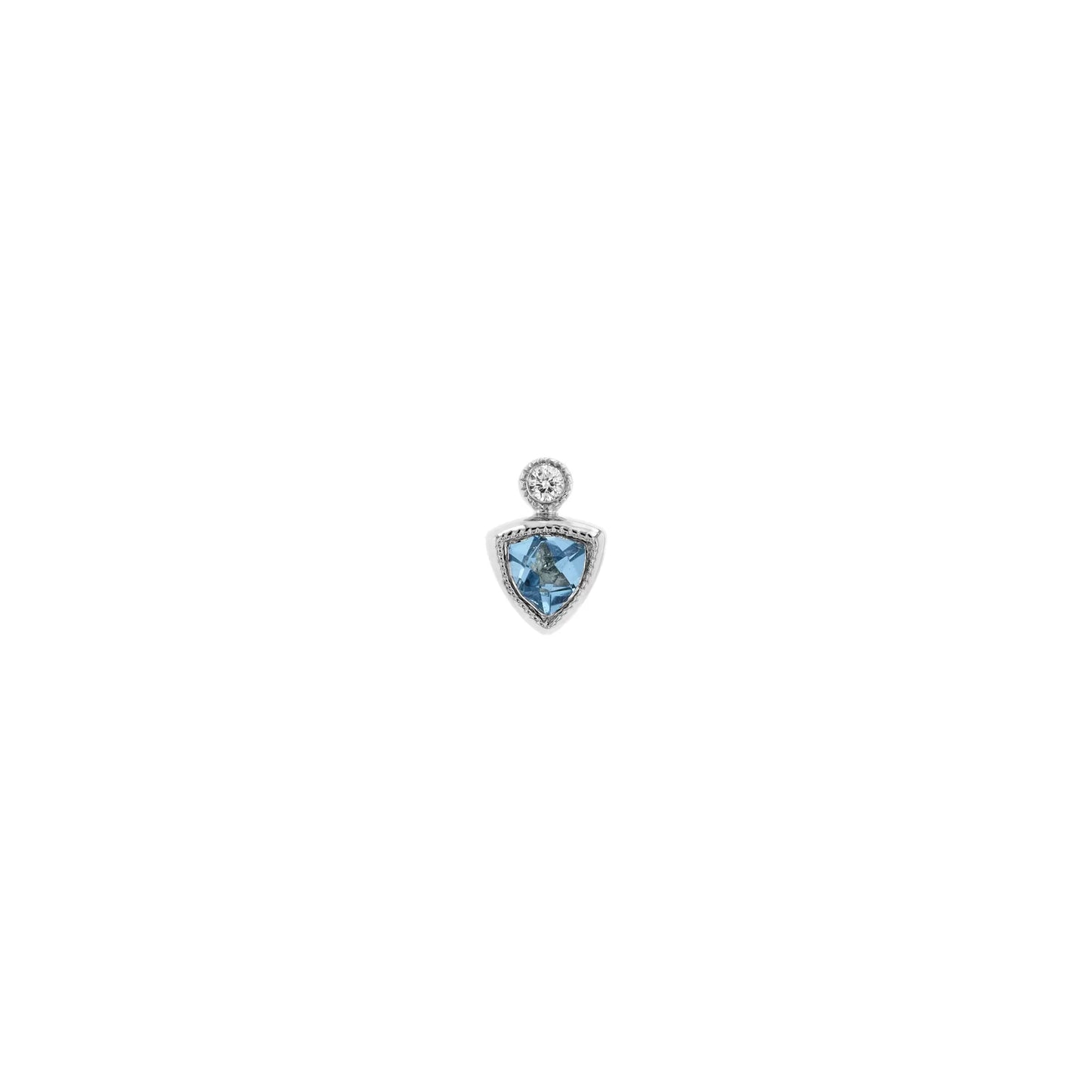 Bodhi - Faceted Gemstone with Bezel Diamond from Modern Mood