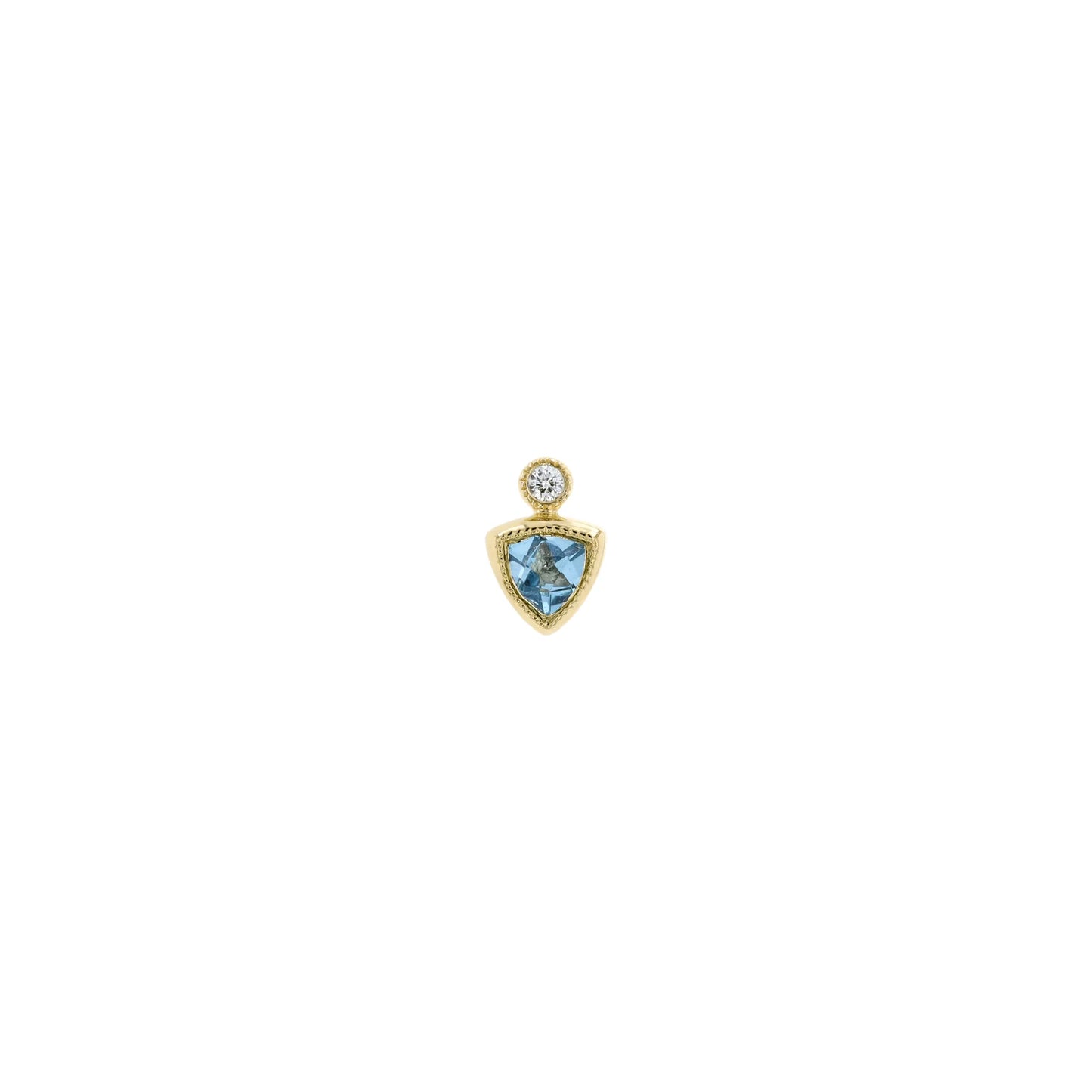 Bodhi - Faceted Gemstone with Bezel Diamond from Modern Mood