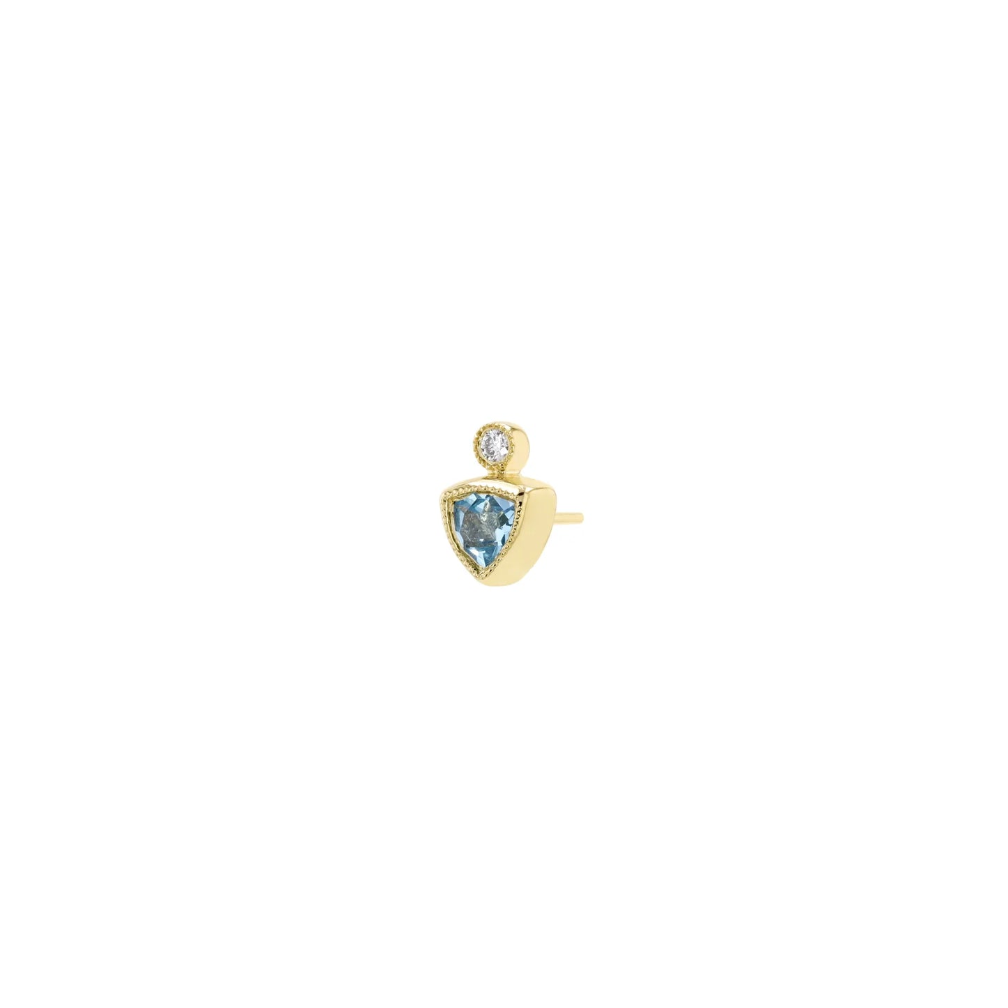 Bodhi - Faceted Gemstone with Bezel Diamond from Modern Mood