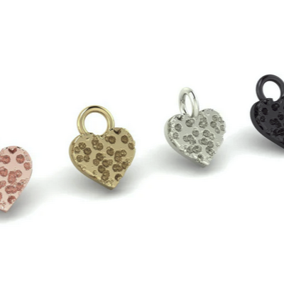 Bog Heart Charm from Mushroom