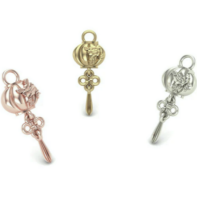 Chinese Lantern Charm from Mushroom