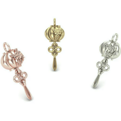 Chinese Lantern Charm from Mushroom