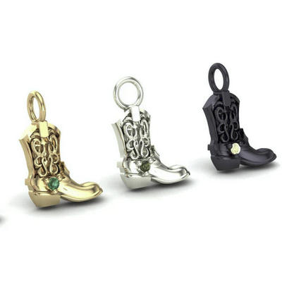 Cowboy Boot Charm from Mushroom