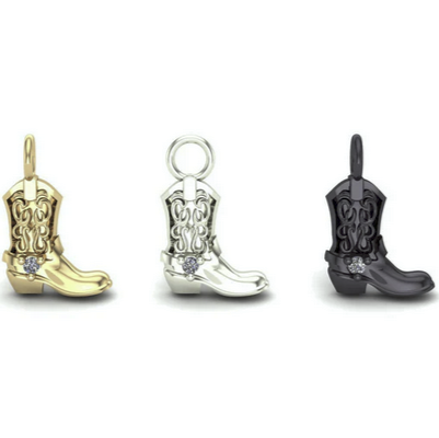 Cowboy Boot Charm from Mushroom