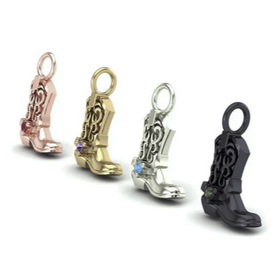 Cowboy Boot Charm from Mushroom