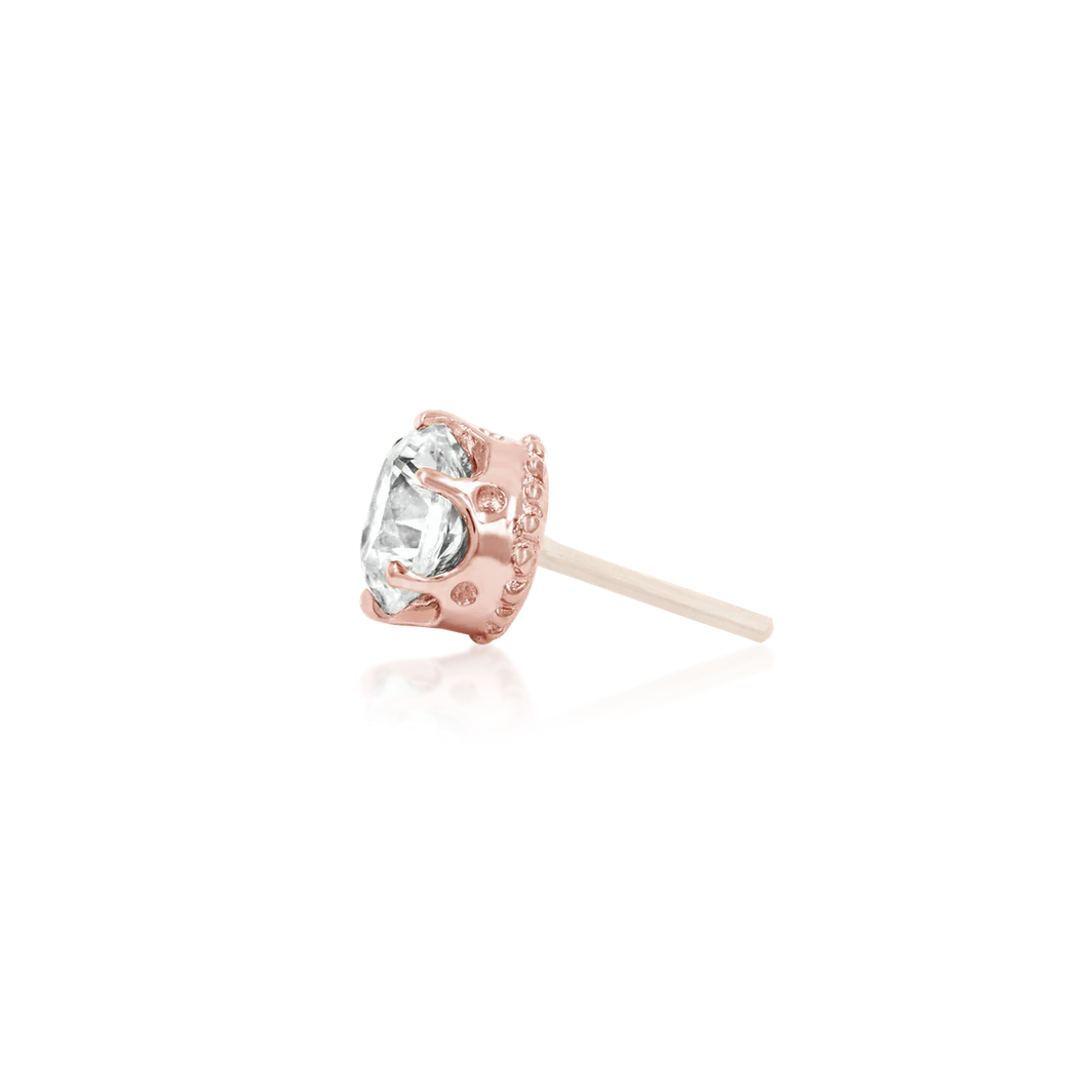Crown Set CZ from Junipurr Rose Gold (Vault)
