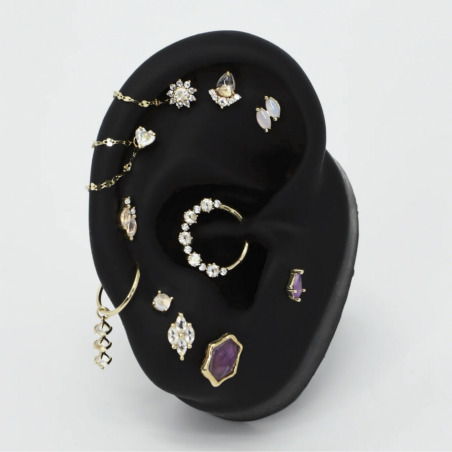 Dreamland with Rainbow Moonstone and CZ From Buddha