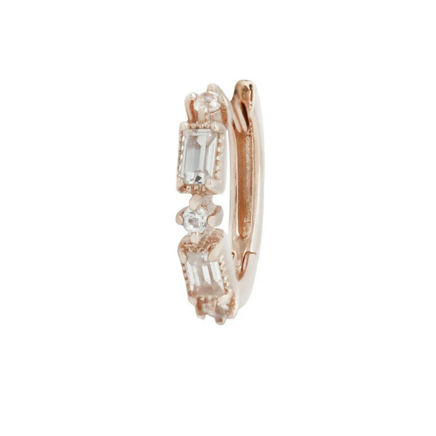 Euphoria Huggie Clicker with White Sapphire From Buddha