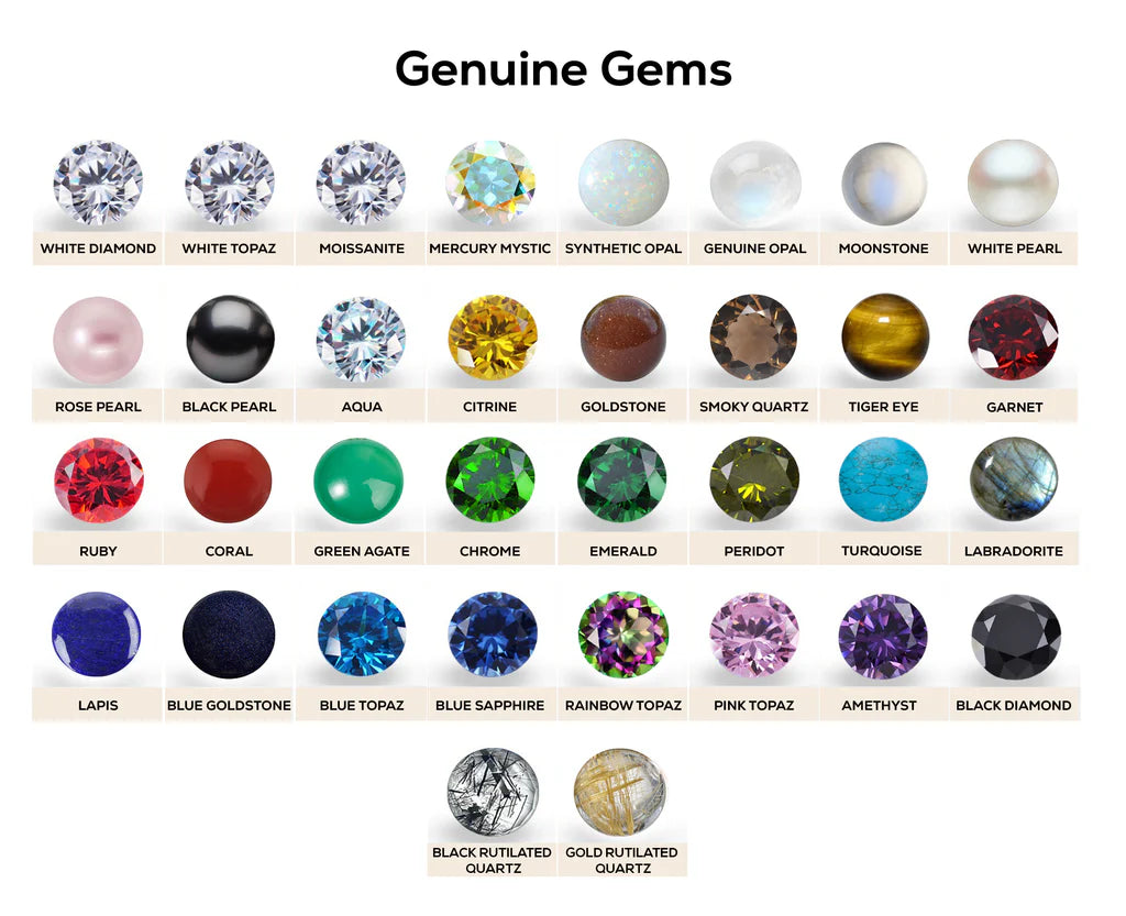 5 Gem Bezel Cluster Seamless Ring from Norvoch