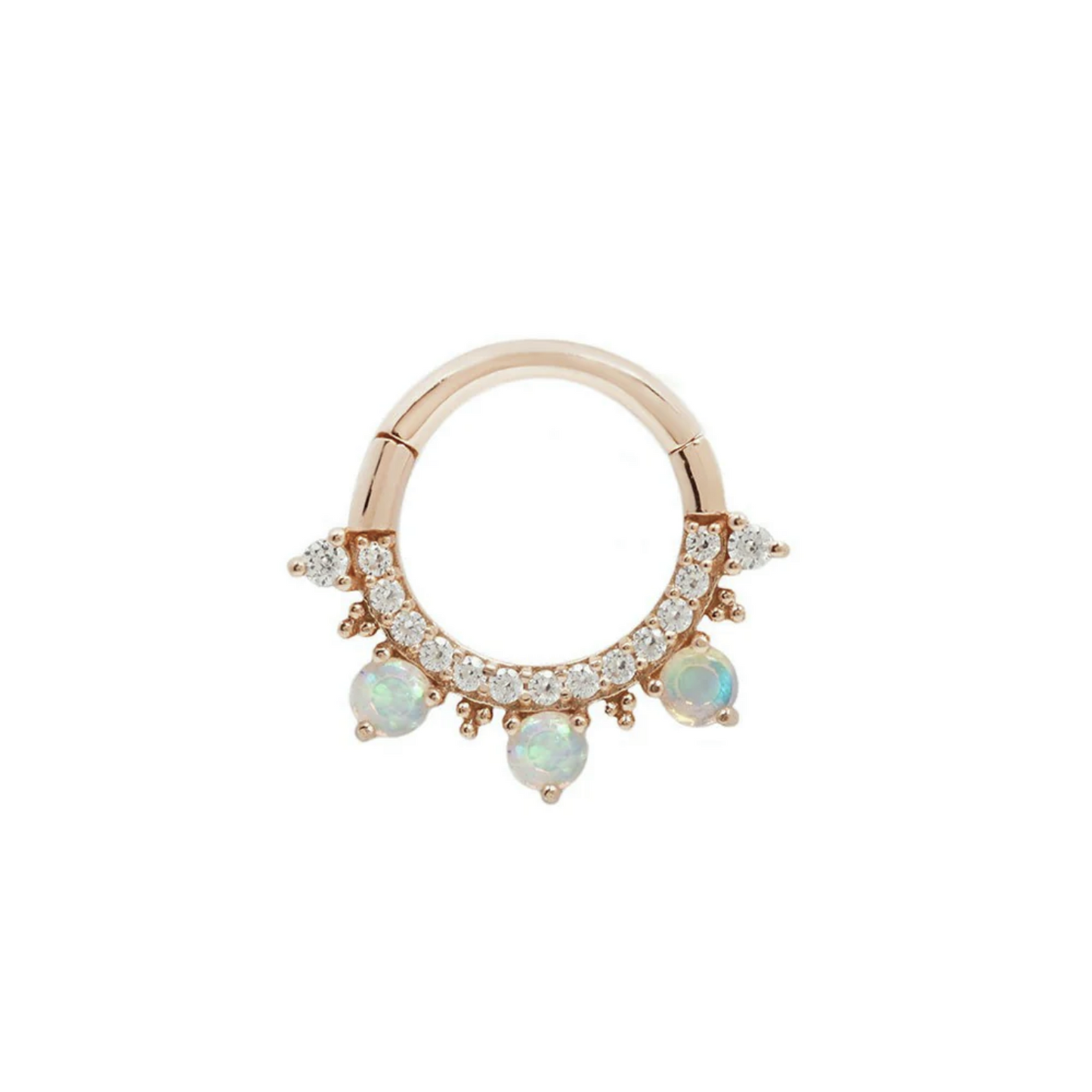 Gigi Clicker with Opal and CZ From Buddha