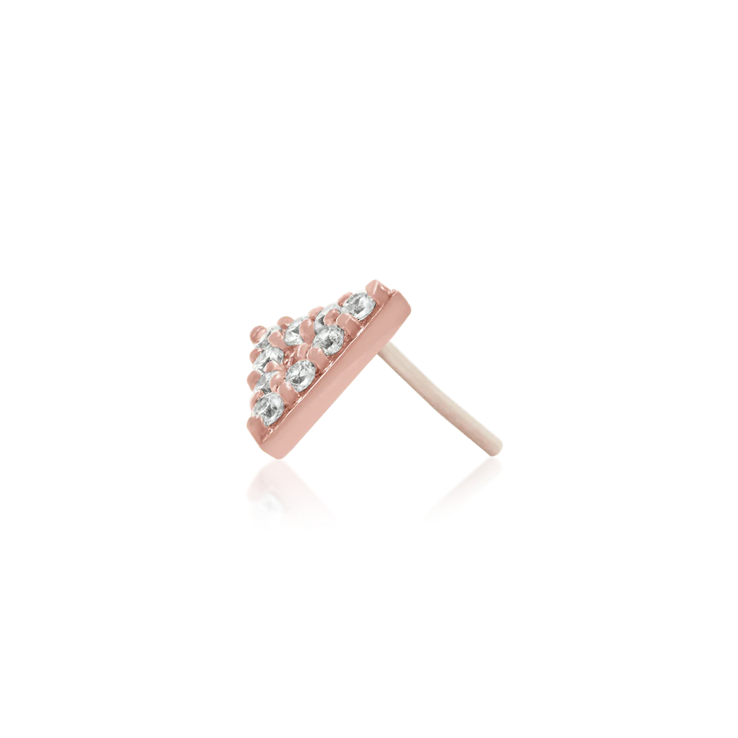Gold Triangle with CZ Stones from Junipurr (Vault)