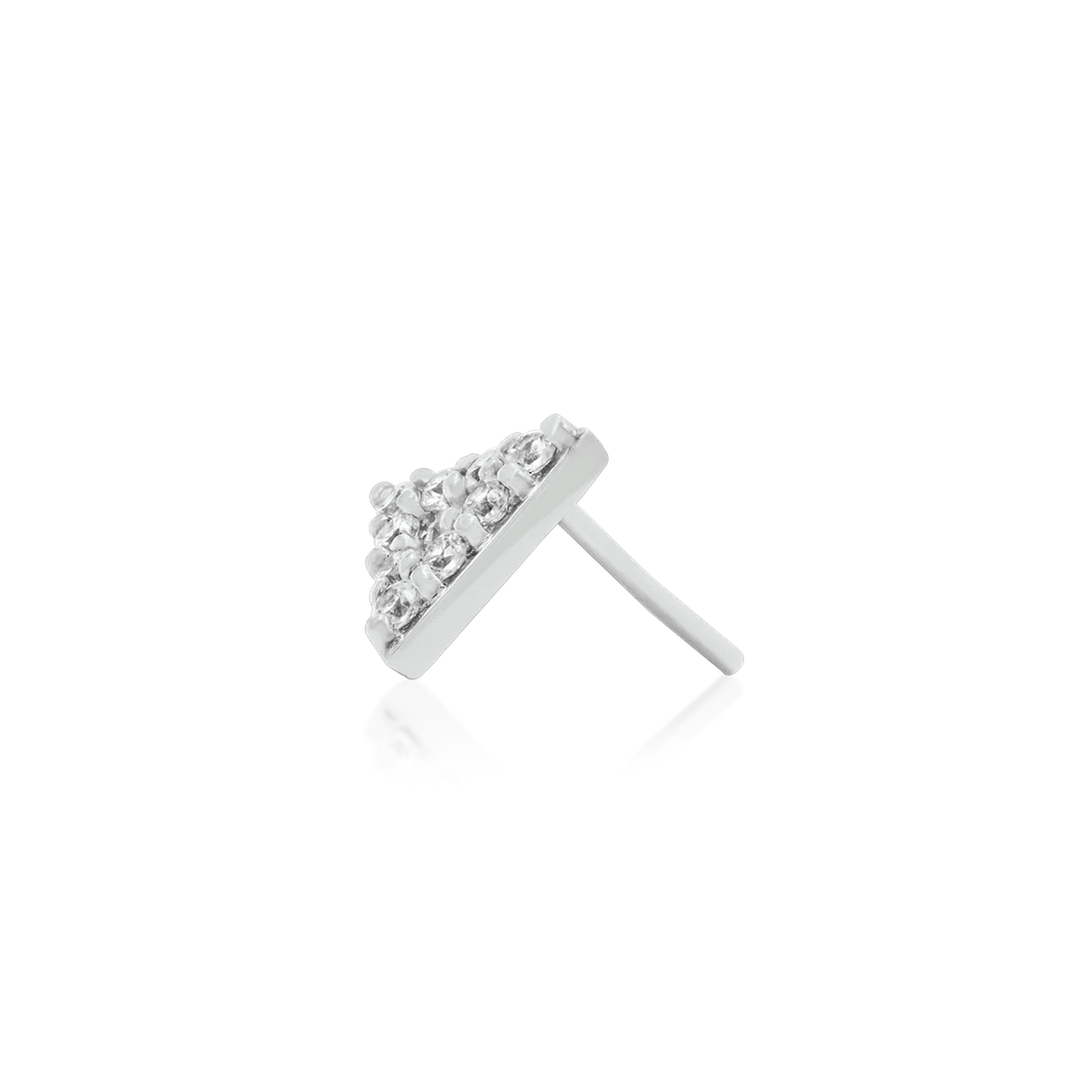 Gold Triangle with CZ Stones from Junipurr (Vault)