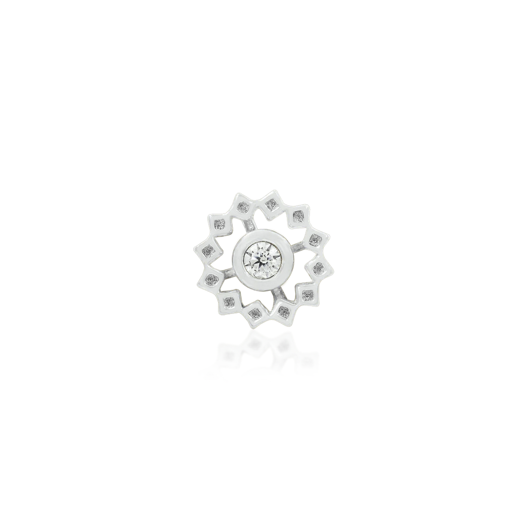 Gold Wheel with CZ from Junipurr White and Rose Gold (Vault)