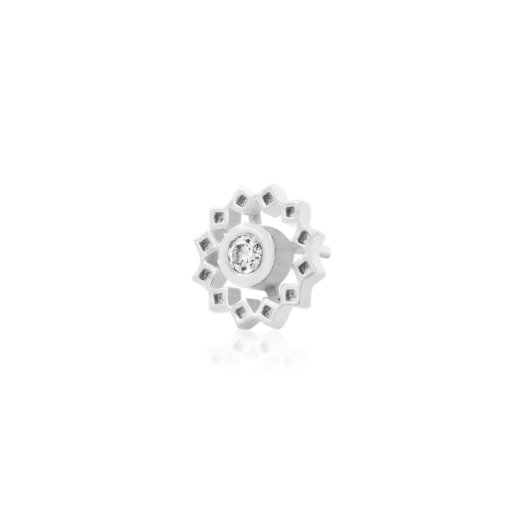 Gold Wheel with CZ from Junipurr White and Rose Gold (Vault)