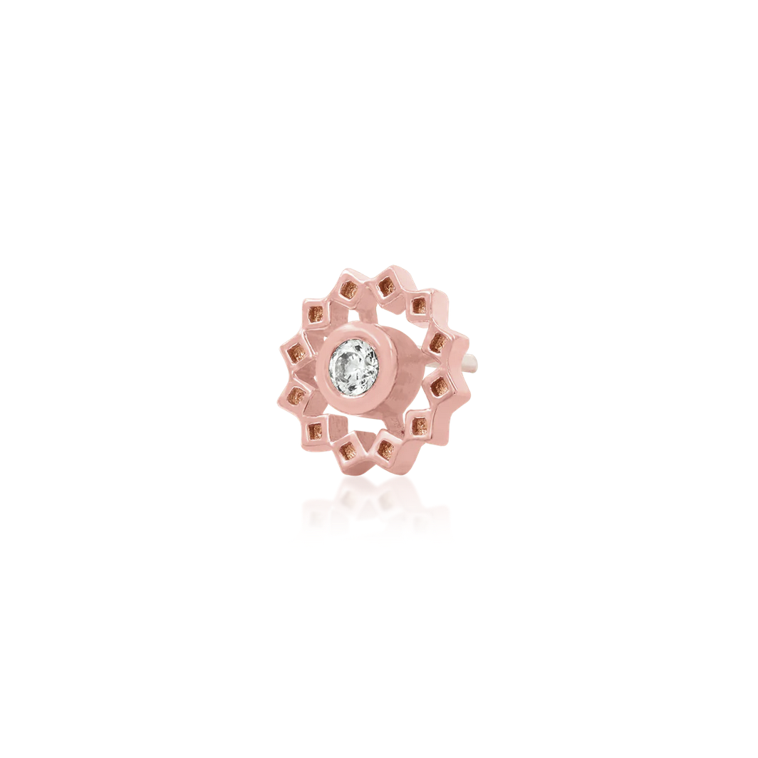 Gold Wheel with CZ from Junipurr White and Rose Gold (Vault)