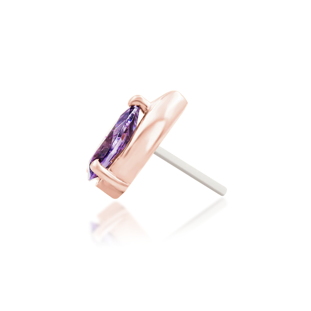 Kya Amethyst from Junipurr White and Rose Gold (Vault)