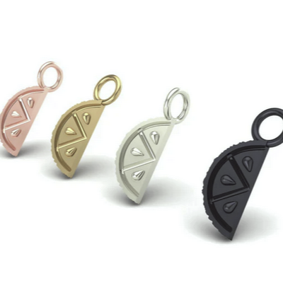 Lime Wedge Charm from Mushroom