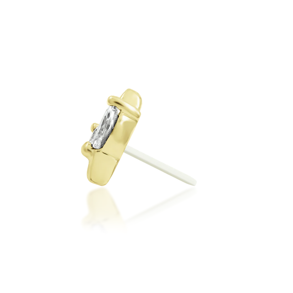 Lucienne with White CZ from Junipurr