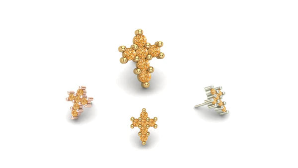 Cross Gemstone From Mushroom