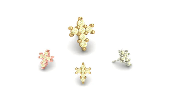 Cross Gemstone From Mushroom