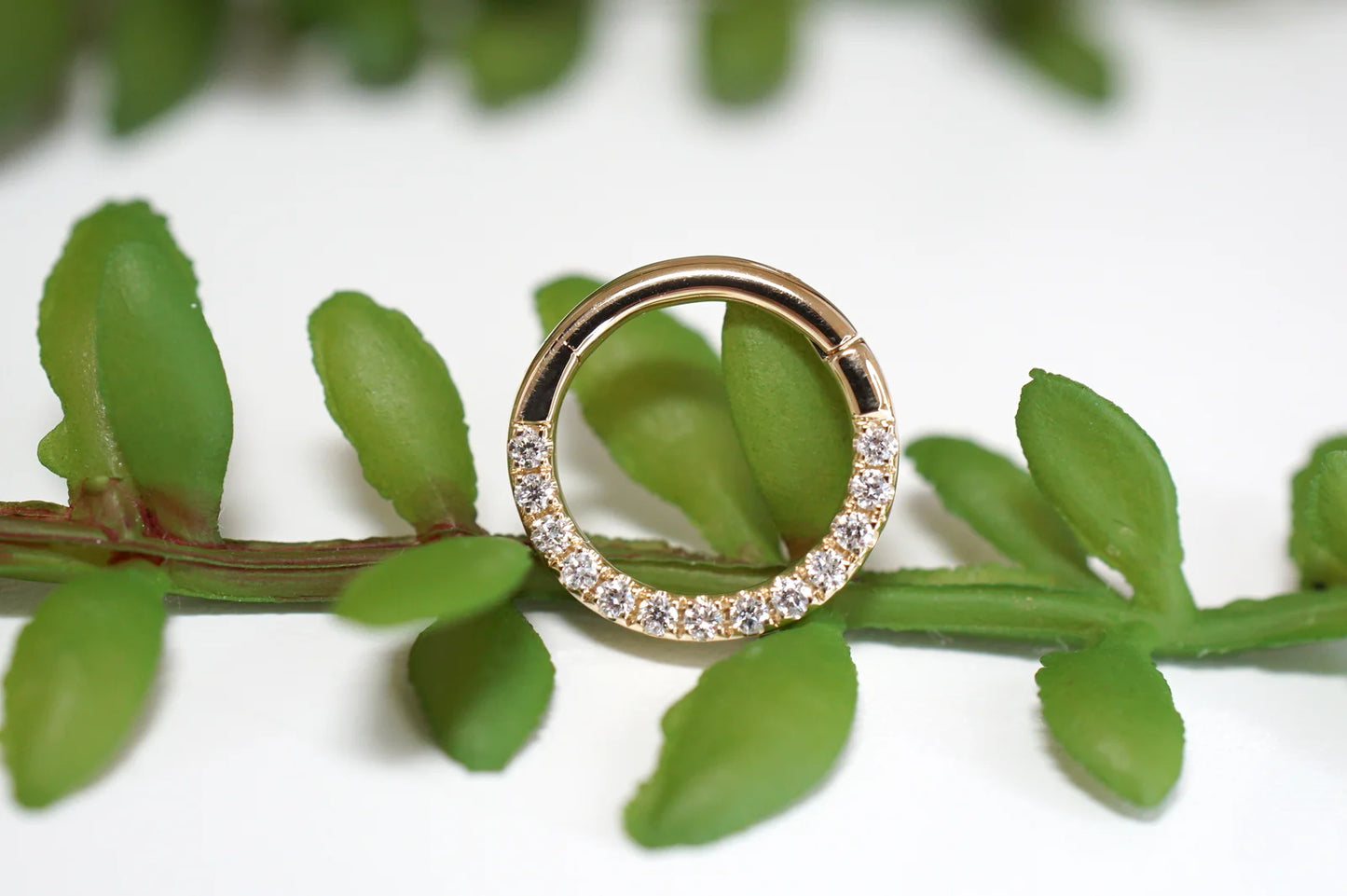 Pavé Gemstone Clicker - White Diamond from Modern Mood