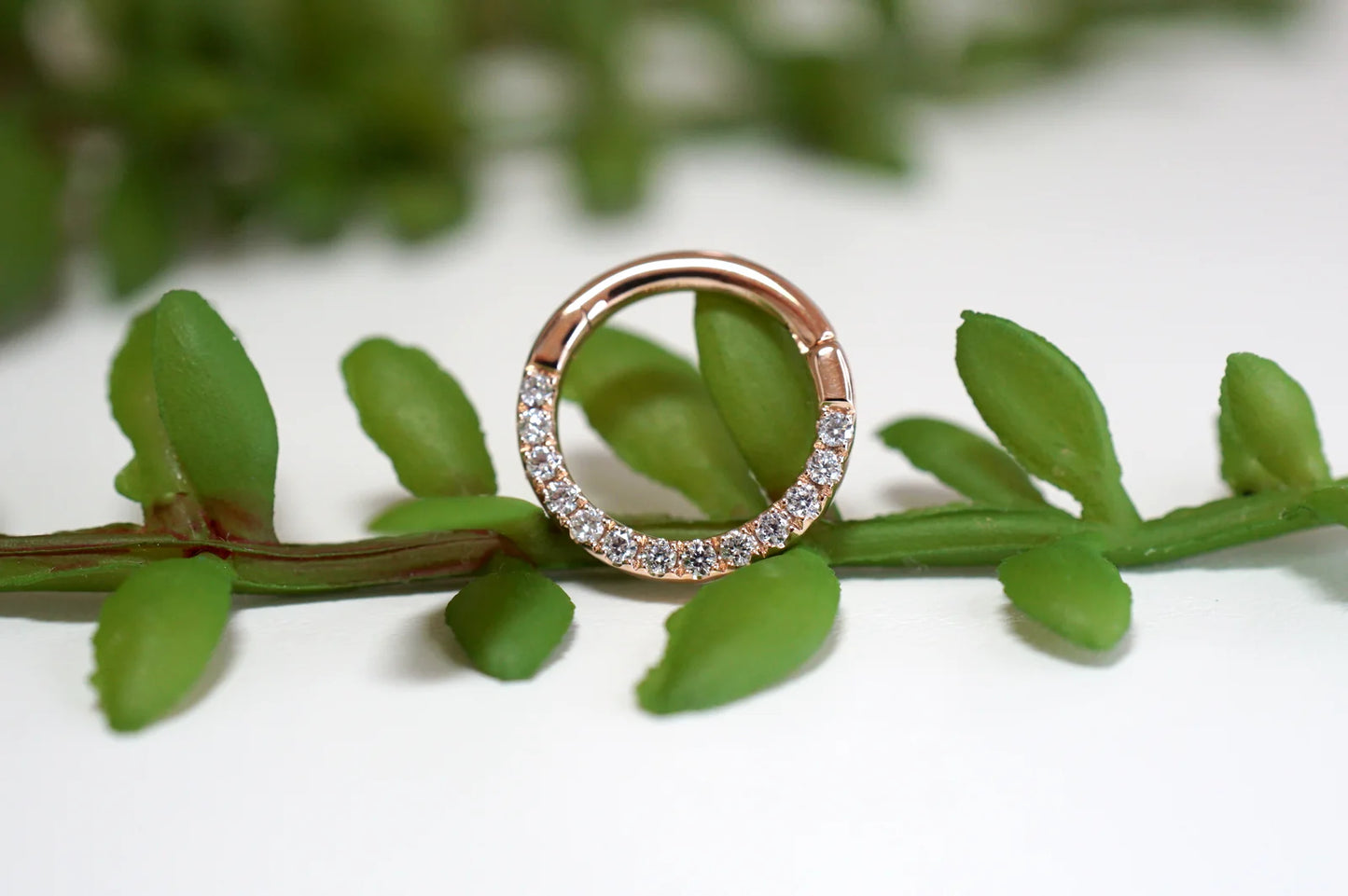 Pavé Gemstone Clicker - White Diamond from Modern Mood