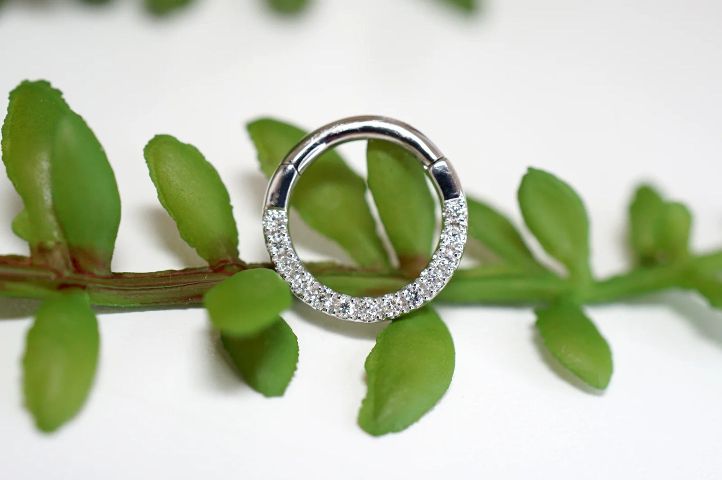 Pavé Gemstone Clicker - White Diamond from Modern Mood
