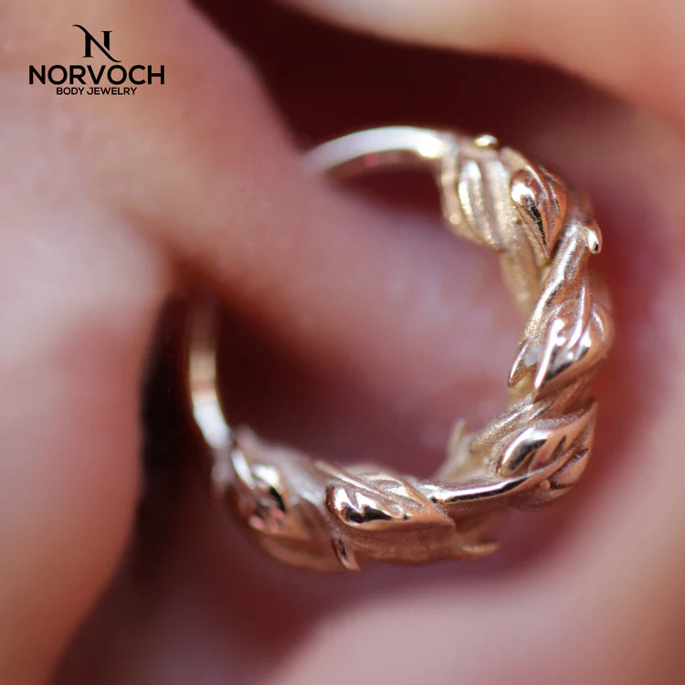Sandblasted Thorns Seamless Ring from Norvoch