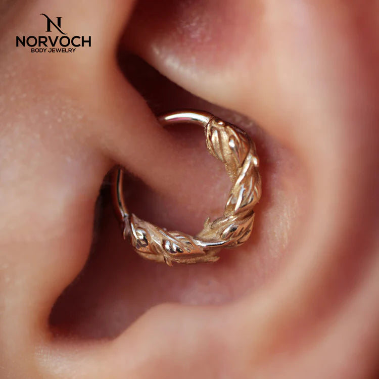 Sandblasted Thorns Seamless Ring from Norvoch