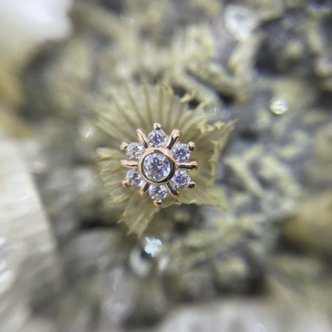 Seven Gem Radiant Swarovski Cluster from Junipurr