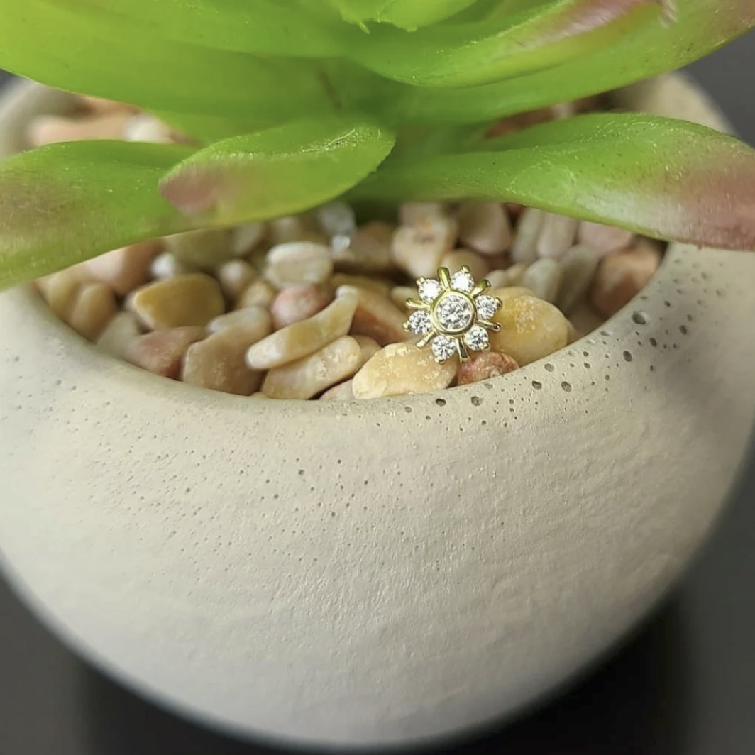 Seven Gem Radiant Swarovski Cluster from Junipurr