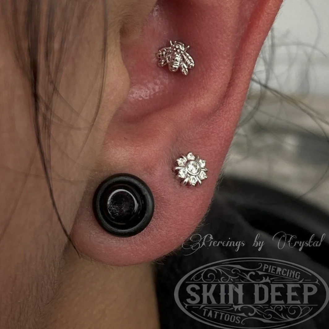 Seven Gem Radiant Swarovski Cluster from Junipurr