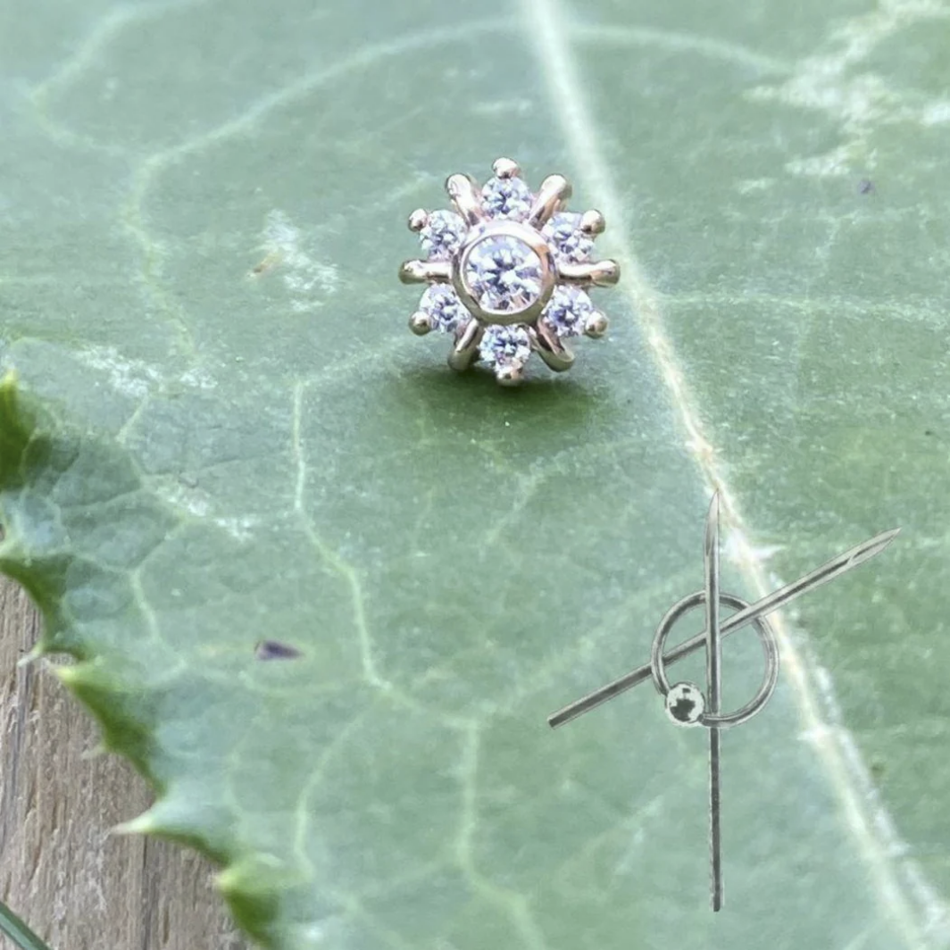 Seven Gem Radiant Swarovski Cluster from Junipurr
