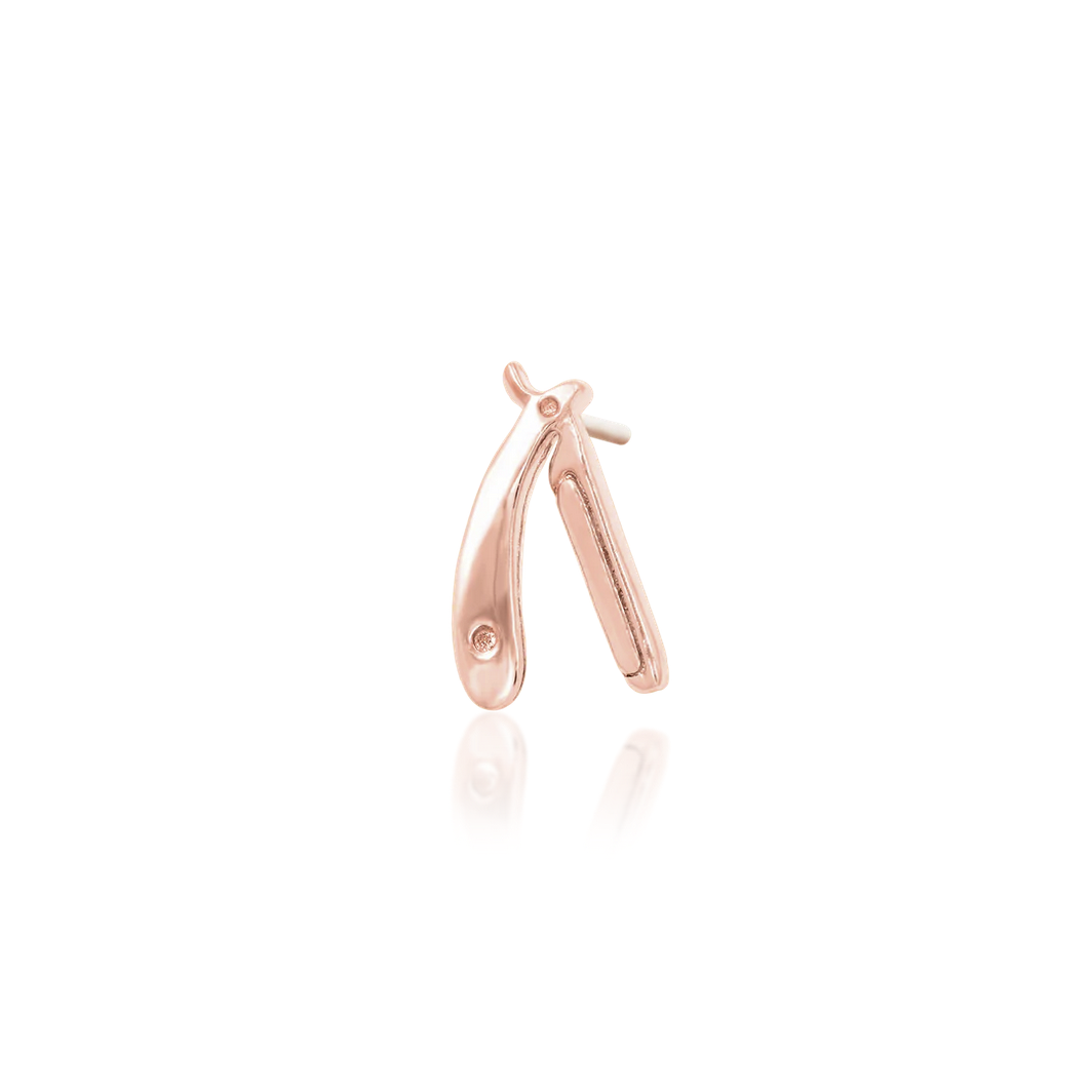 Straight Razor from Junipurr White Gold and Rose Gold (Vault)