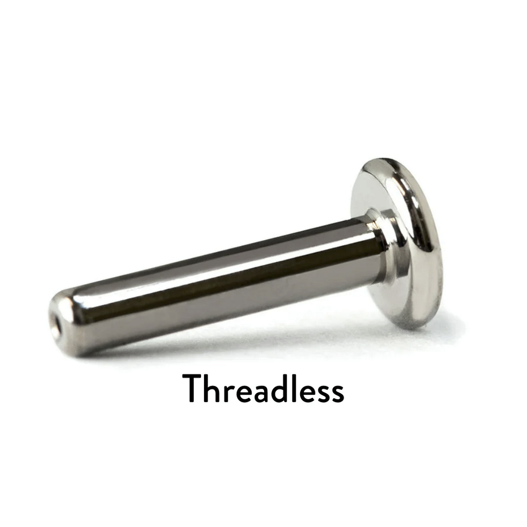 18G Threadless Titanium Labrets from Junipurr