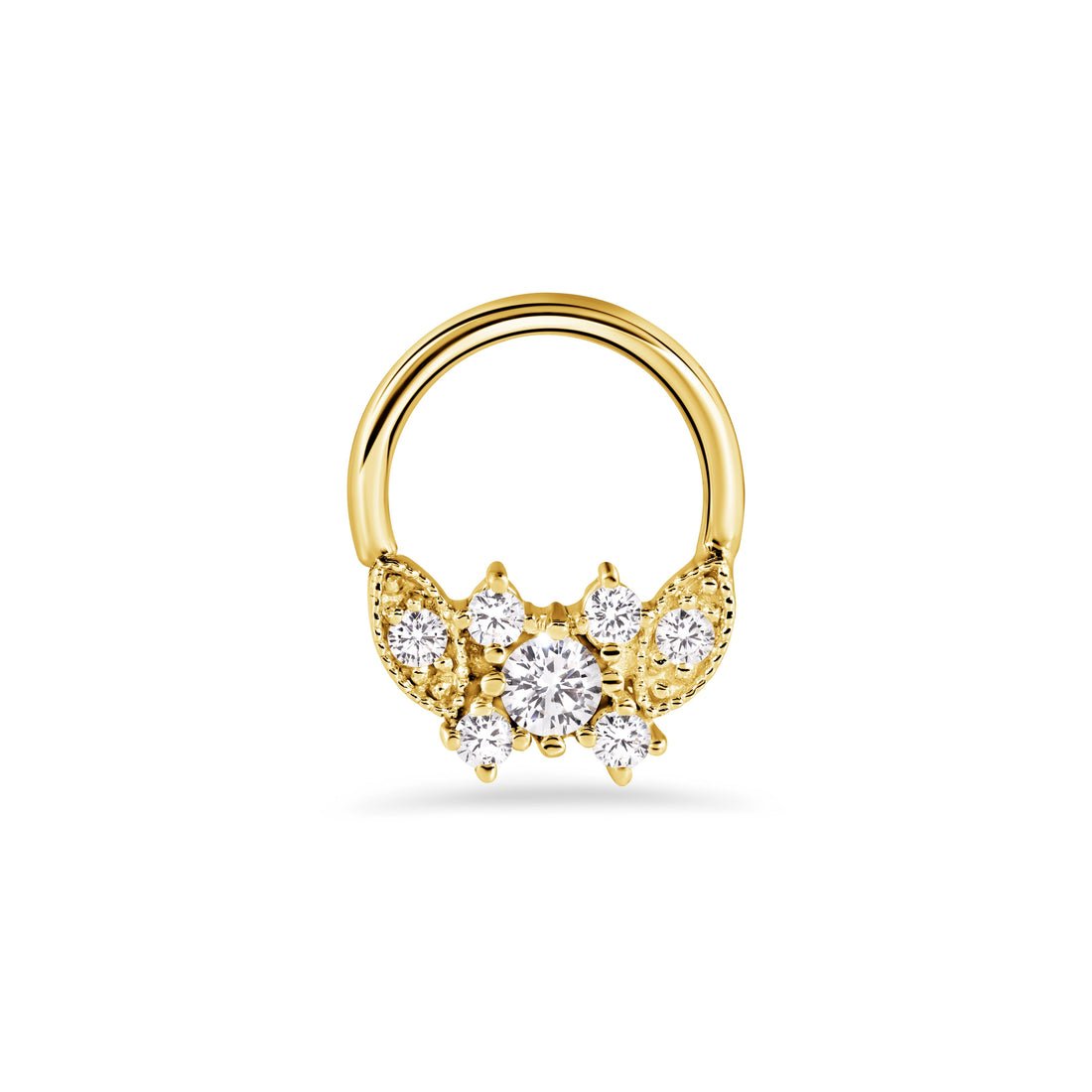 Gemmed Butterfly Seamless Ring — NorVoch