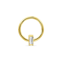 Seamless Ring with Vertical Fixed Baguette — NorVoch
