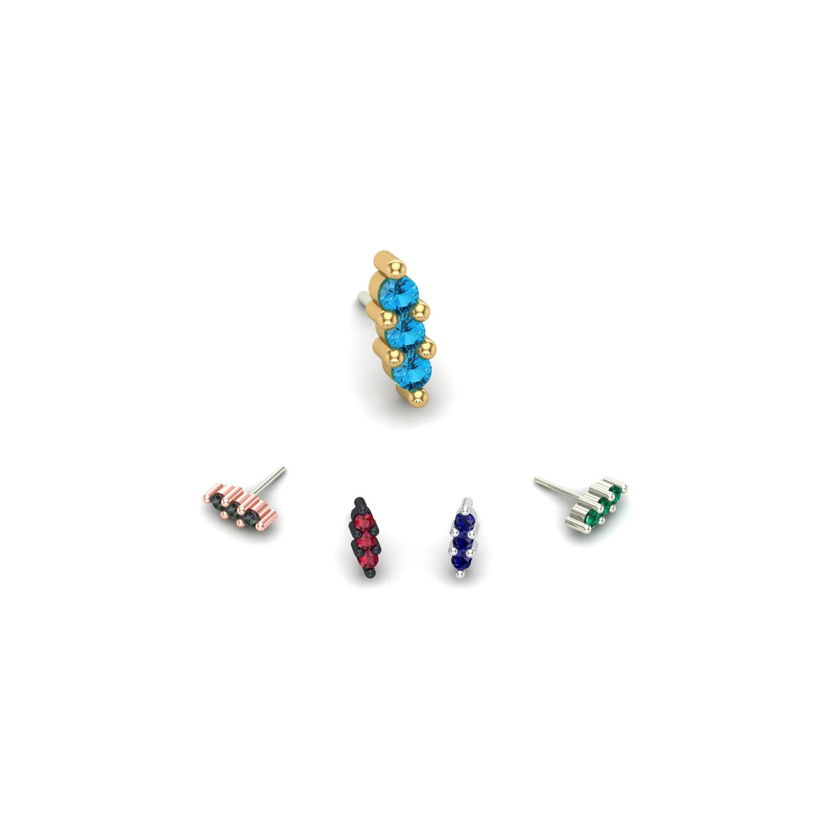 Triple Stone Prong by M.US.HROOM — alternate view 3