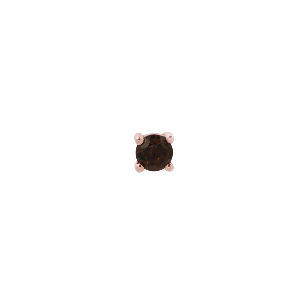 Prong Gem with Smoky Quartz - Buddha Jewelry