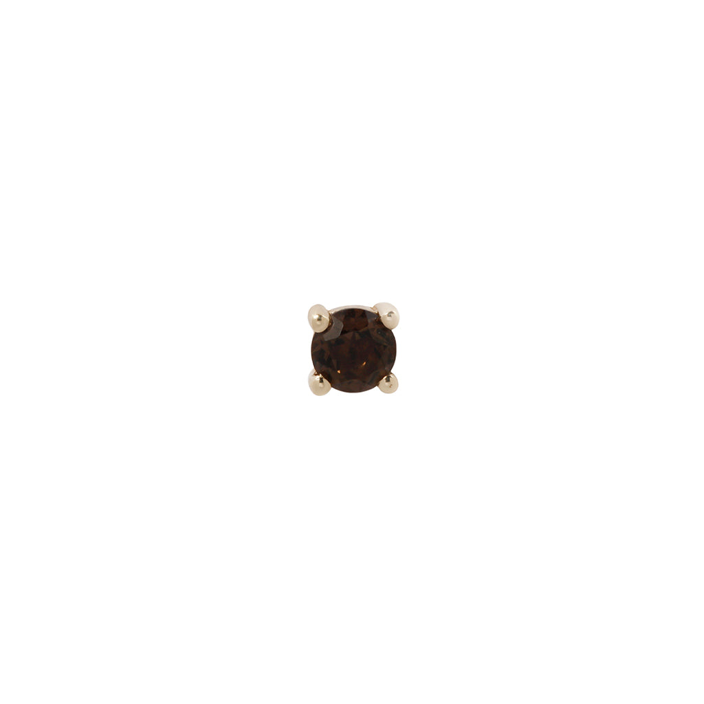 Prong Gem with Smoky Quartz - Buddha Jewelry