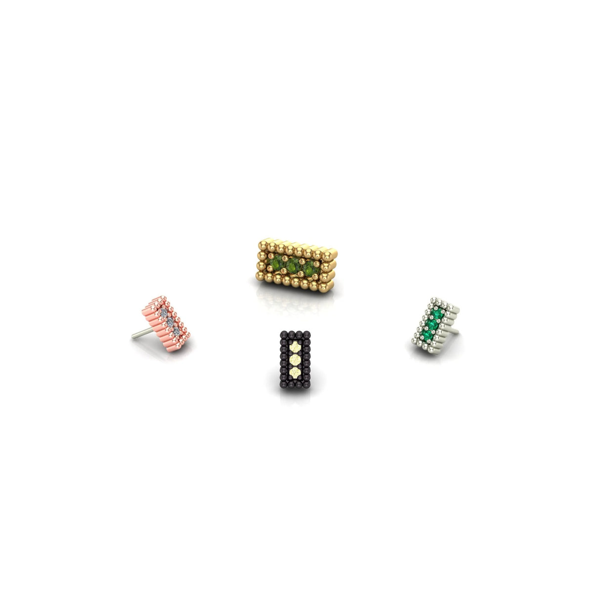 Rectangle Beads by M.US.HROOM