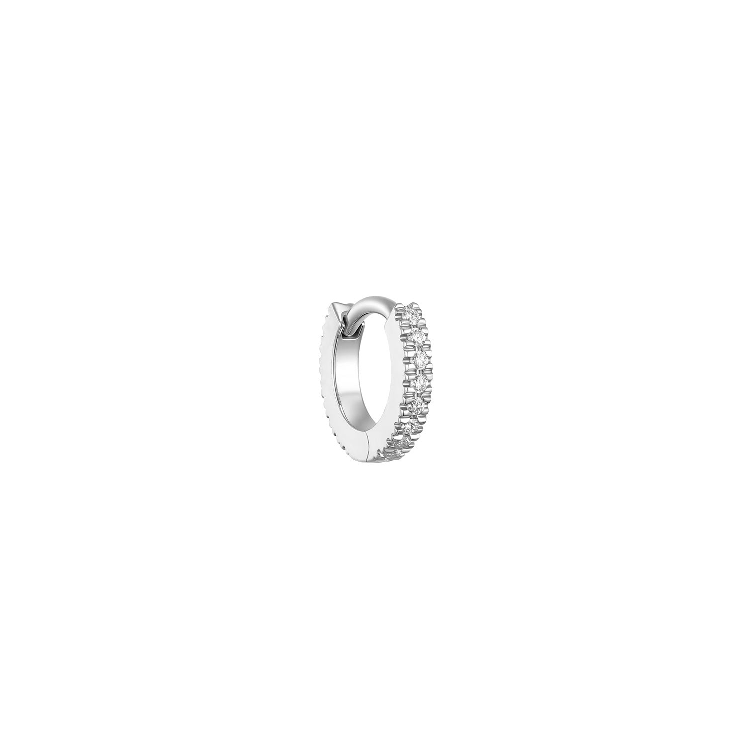Diamond Eternity Huggie - Curved Post