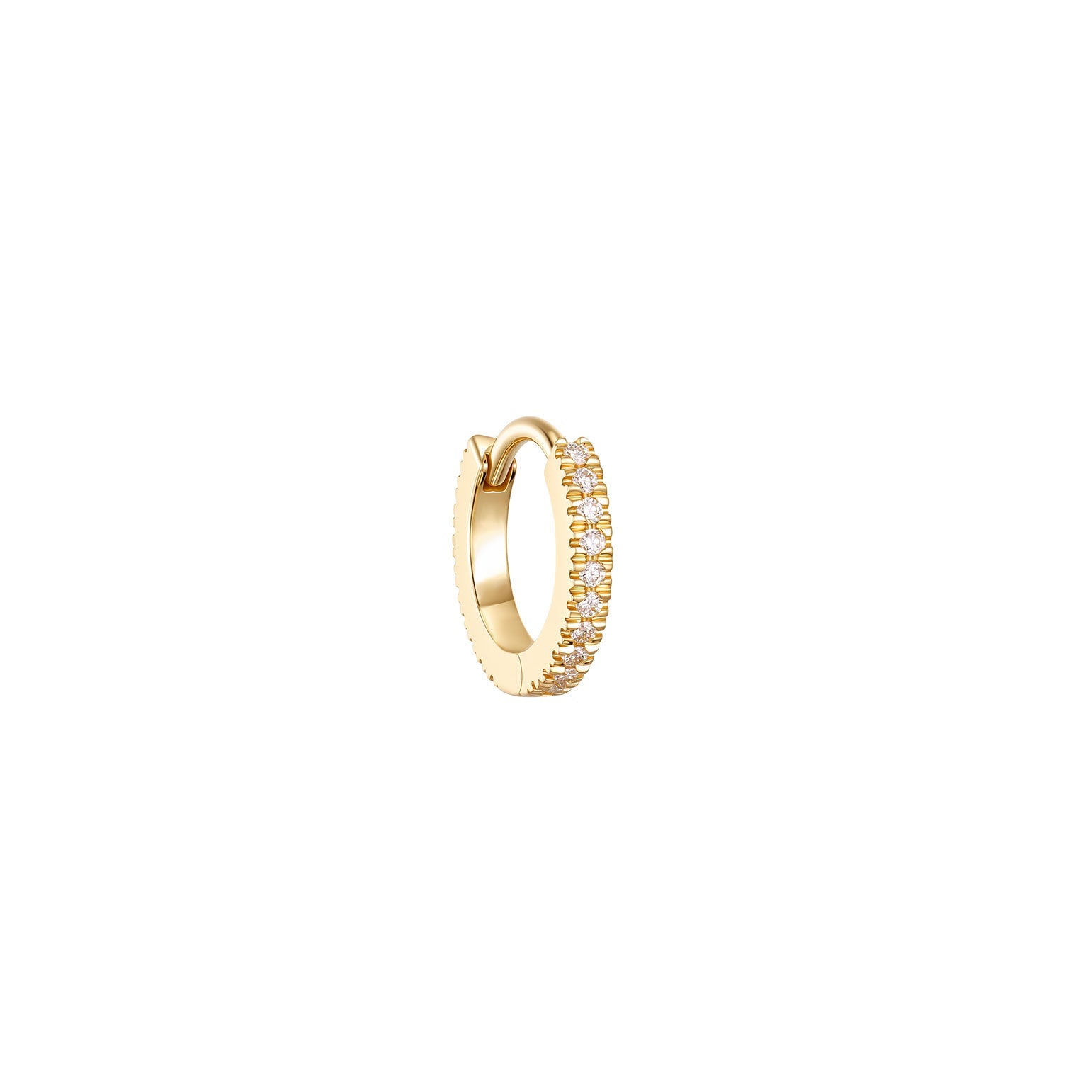 Diamond Eternity Huggie - Curved Post
